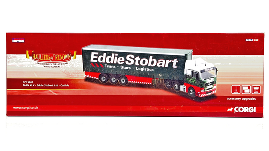 CORGI 1/50 SCALE - CC15202 - MAN XLX EDDIE STOBART LTD CARLISLE - BOXED