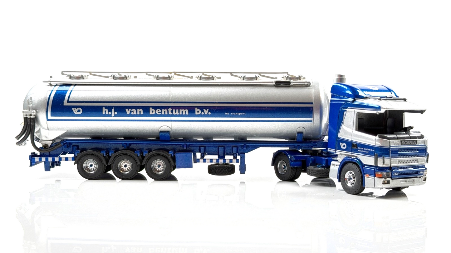 SPARES REPAIRS TEKNO 1/50 SCALE - SCANIA H.J. VAN BENTUM B.V. TANKER LORRY POOR