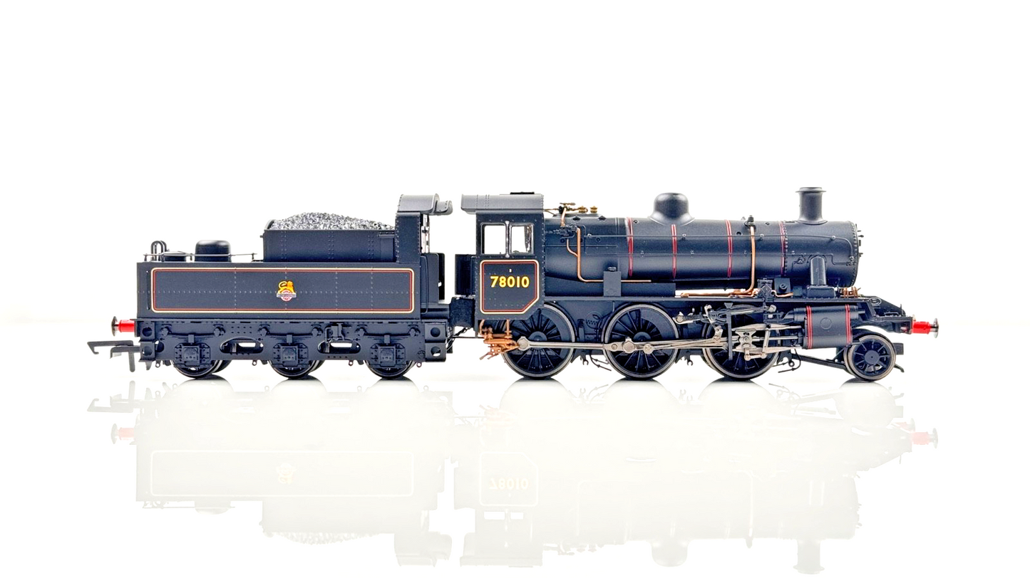HORNBY 00 GAUGE - R3838 - EARLY BR BLACK STANDARD 2MT 2-6-0 NO.78010 BOXED