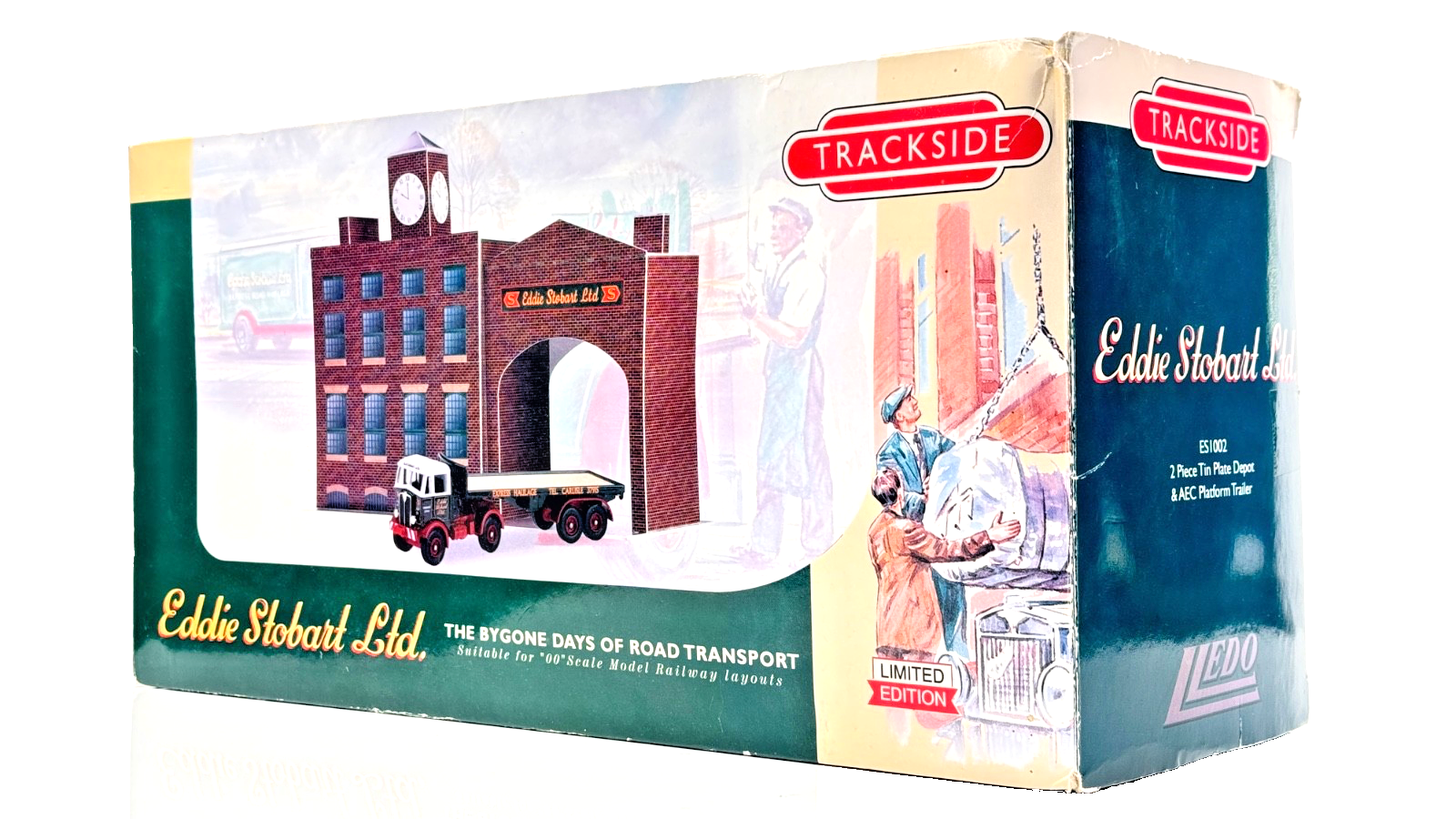 LLEDO TRACKSIDE 1/76 ES1002 - 2 PIECE TIN PLATE DEPOT & AEC PLATFORM TRAILER NQP