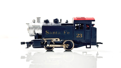 MODEL POWER HO/00 GAUGE - SANTA FE BLACK STEAM ENGINE NO.23 - UNBOXED