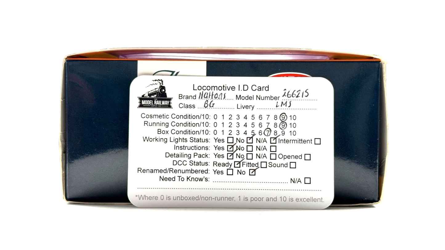 HELJAN HATTONS 00 GAUGE - 266215 - BEYER GARRATT LMS BLACK 4982 PRISTINE BOXED