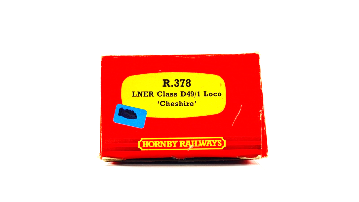HORNBY 00 GAUGE - R378 - LNER APPLE GREEN D49/1 LOCOMOTIVE 'CHESHIRE' 2753 BOXED