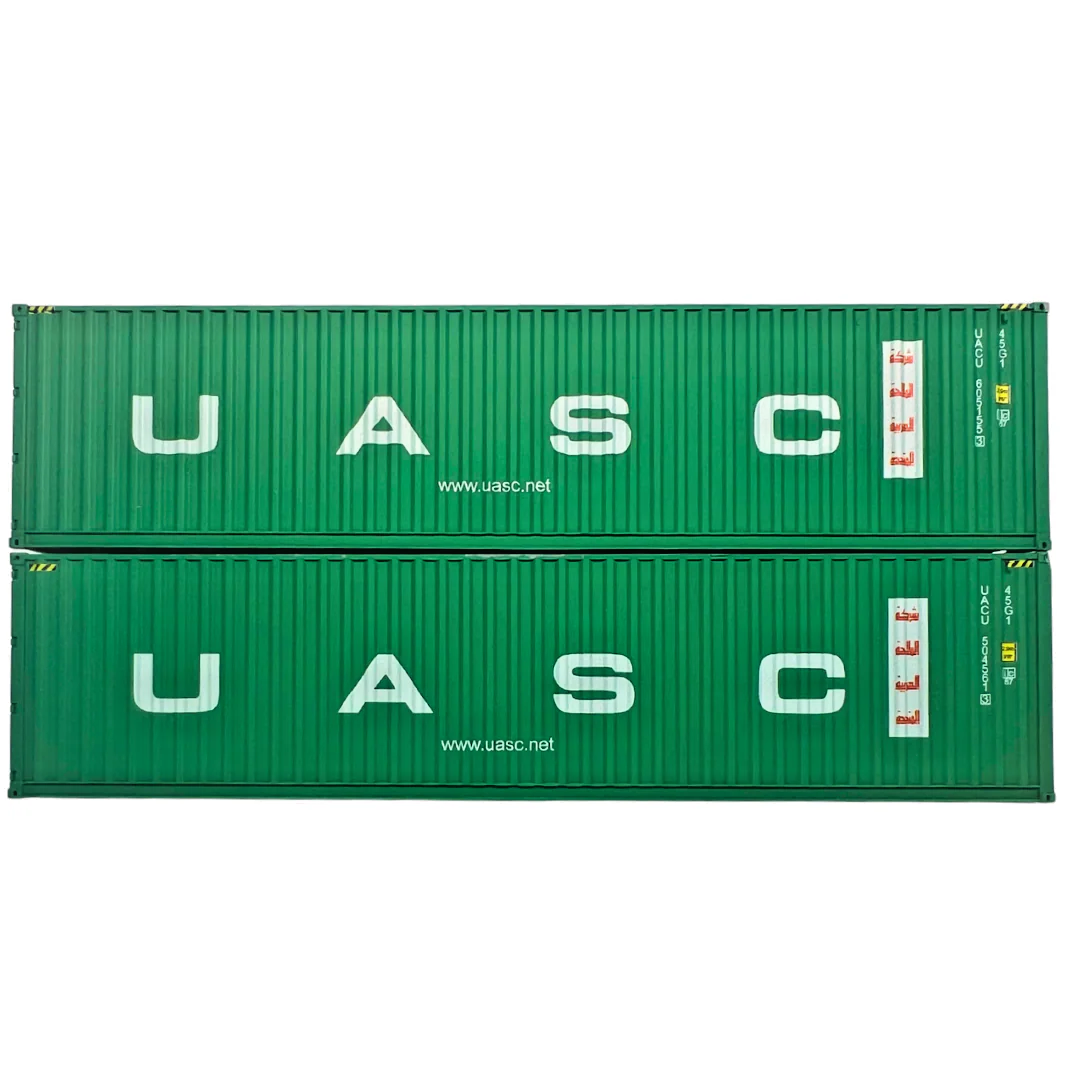 DAPOL 00 GAUGE - 4F-028-225 - 45FT CONTAINER TWIN PACK UASC GREEN NEW BOXED