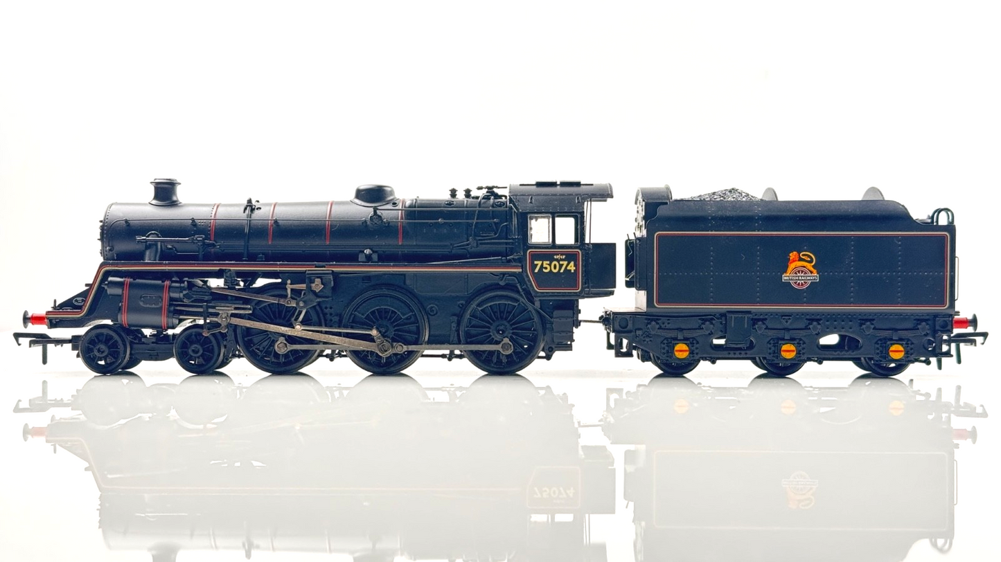 BACHMANN 00 GAUGE - 31-117DC - STANDARD CLASS 4MT 75074 BR BLACK DCC FITTED
