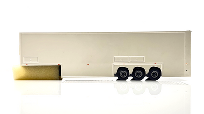 TEKNO 1/50 SCALE - 62401 - DOUBLE DECK PLAIN WHITE TRAILER BOXED
