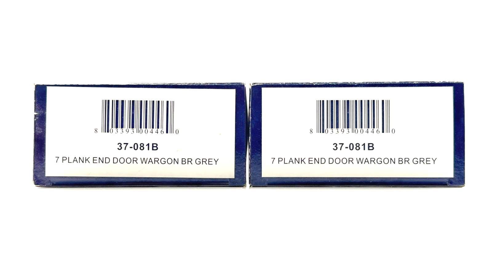 BACHMANN 00 GAUGE - 37-081B - 7 PLANK END DOOR WAGON BR GREY - BOXED X 2