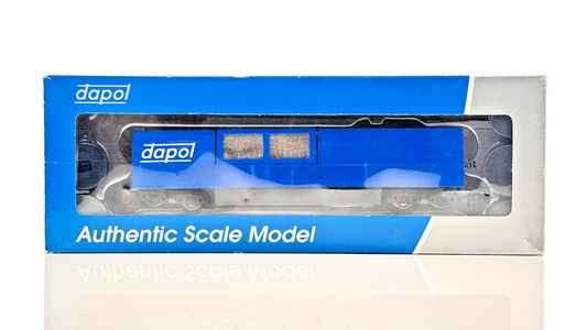 DAPOL 00 GAUGE - B800 - BLUE DAPOL BRANDED TRACK CLEANER WAGON - BOXED