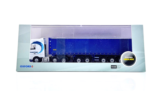 OXFORD DIECAST 1/76 SCALE - 76DXF001 - MARITIME DAF XF COMBI & CONTAINER BOXED