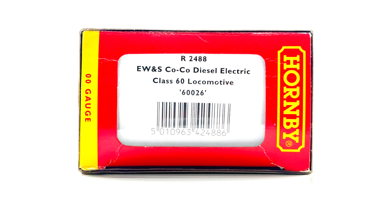 HORNBY 00 GAUGE - R2488 - CLASS 60 DIESEL 60026 EWS EW&S GOLD MAROON - BOXED