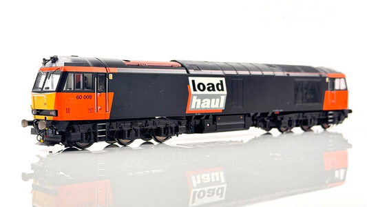HORNBY 00 GAUGE - R2489 - CLASS 60 DIESEL 60008 LOADHAUL 'GYPSUM QUEEN II' BOXED