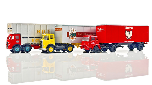 EFE 1/76 SCALE - HILL PICK FLOWERS BITTER VLADIVAR VODKA COMMERCIAL VEHICLES X 3