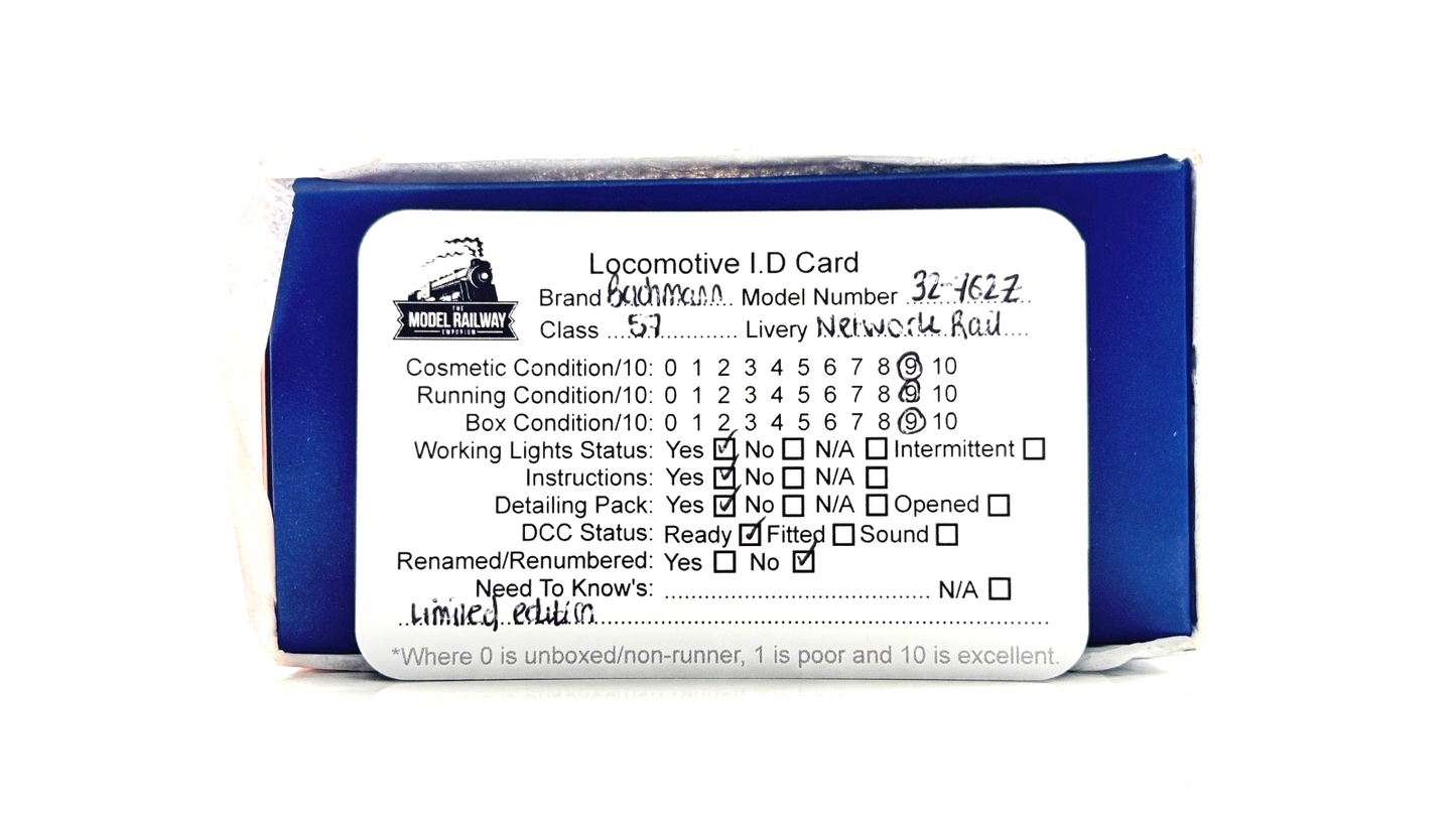 BACHMANN 00 GAUGE - 32-762Z - CLASS 57/3 DIESEL 57305 NETWORK RAIL YELLOW KERNOW