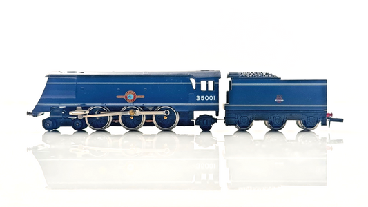GRAHAM FARISH N GAUGE - 1507 - MERCHANT NAVY CHANNEL PACKET 35001 BLUE BOXED
