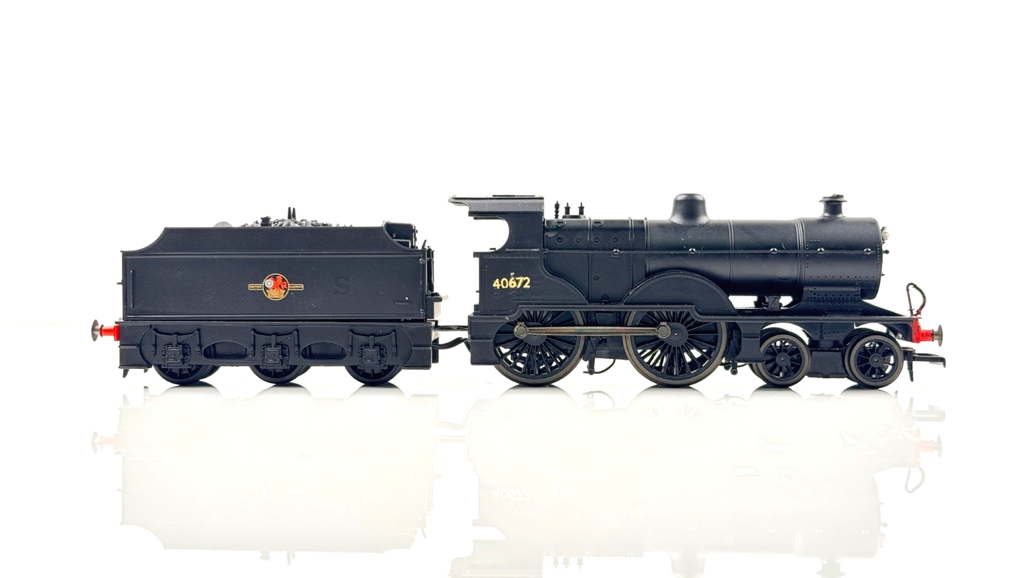 HORNBY 00 GAUGE - R2099B - BR BLACK 4-4-0 CLASS 2P LOCOMOTIVE 40672 RENUMBERED