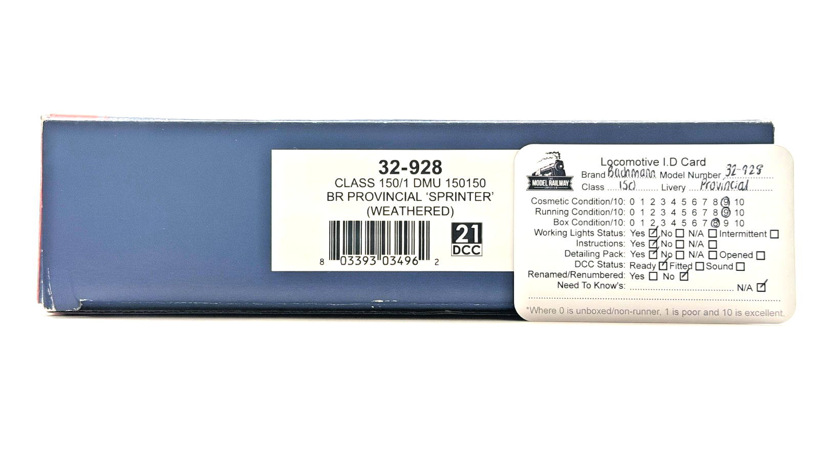 BACHMANN 00 GAUGE - 32-928 - CLASS 150/1 DMU 150150 BR PROVINCIAL SPRINTER (W)