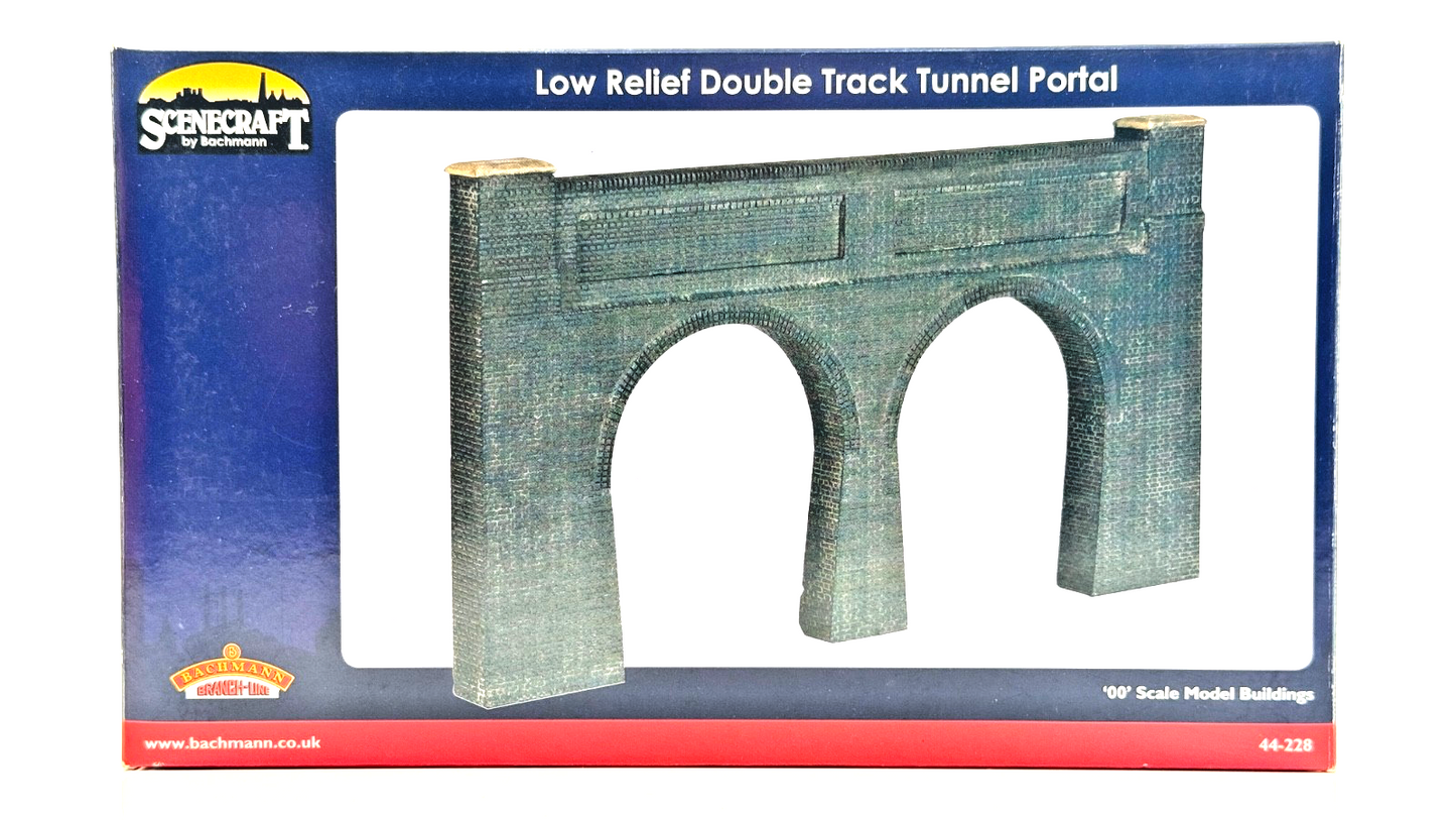 BACHMANN 00 GAUGE SCENECRAFT - 44-225/44-228 - LOW RELIEF TUNNEL PORTALS & WALLS