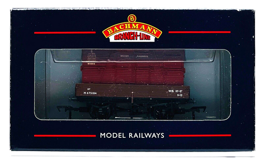 BACHMANN 00 GAUGE - 37-930 - 3 PLANK WAGON BAUXITE BD CONTAINER - BOXED
