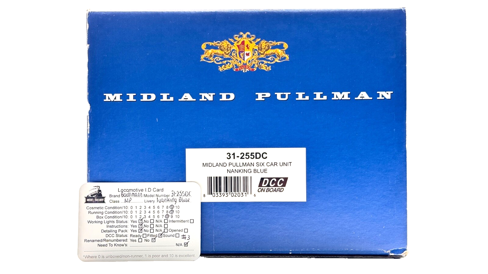 BACHMANN 00 GAUGE - 31-255DC - MIDLAND PULLMAN 6 CAR SET NANKING BLUE DCC FITTED