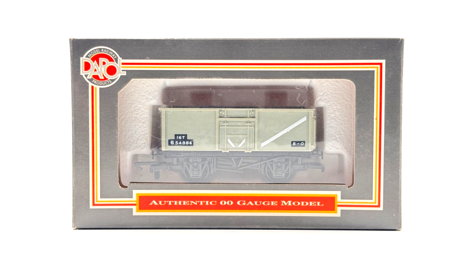 DAPOL 00 GAUGE - (WRENN) WR2-11 16T STEEL MINERAL WAGON BR GREY B54884 - BOXED