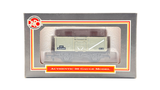 DAPOL 00 GAUGE - (WRENN) WR2-11 16T STEEL MINERAL WAGON BR GREY B54884 - BOXED