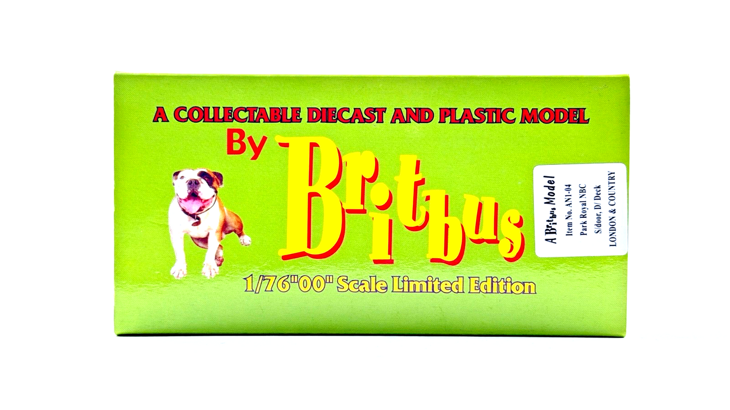 BRITBUS AN1-04 - 1/76 SCALE - PARK ROYAL NBC LONDON & COUNTRY - (IMPERFECT)