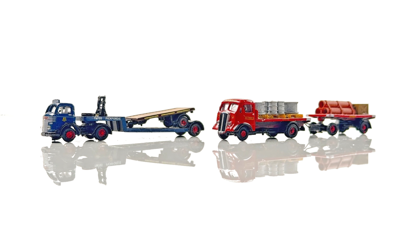 OXFORD DIECAST 1:148 SCALE - PICKFORDS & WYNNS COMMERCIAL LORRIES X 2 - UNBOXED