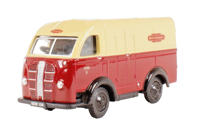 OXFORD DIECAST 1/76 SCALE - 76AK016 - AUSTIN 3 WAY VAN BRITISH RAILWAYS NEW