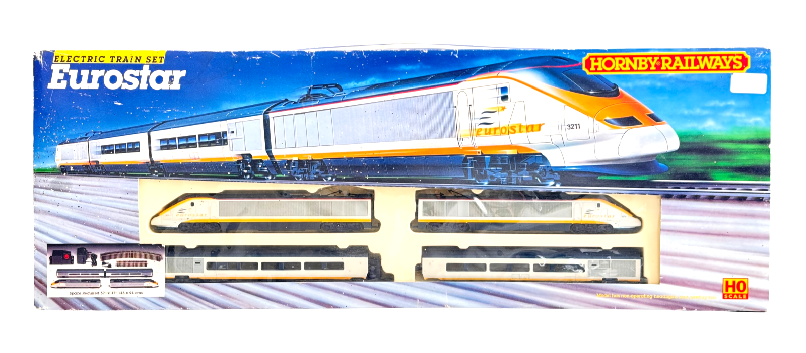 HORNBY HO/00 GAUGE - R647 - EUROSTAR 4 CAR EMU TRAIN SET - BOXED