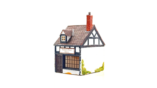 HORNBY 00 GAUGE SKALEDALE - R8694 - BUSBY'S HAIR SALON SHOP - UNBOXED
