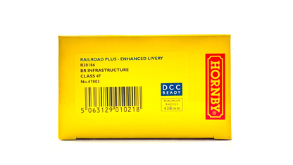 HORNBY 00 GAUGE - R30186 - CLASS 47 DIESEL 47803 BR INFRASTRUCTURE - BOXED
