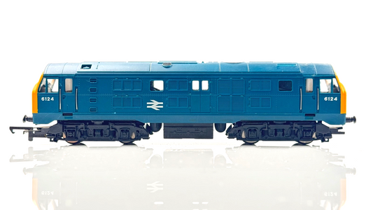HORNBY 00 GAUGE - CLASS 29 DIESEL 6124 BR BLUE YELLOW CAB ENDS - UNBOXED