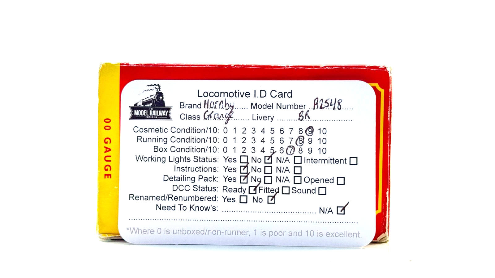 HORNBY 00 GAUGE - R2548 - BR BLACK 4-6-0 FRANKTON GRANGE 6816 WEATHERED BOXED