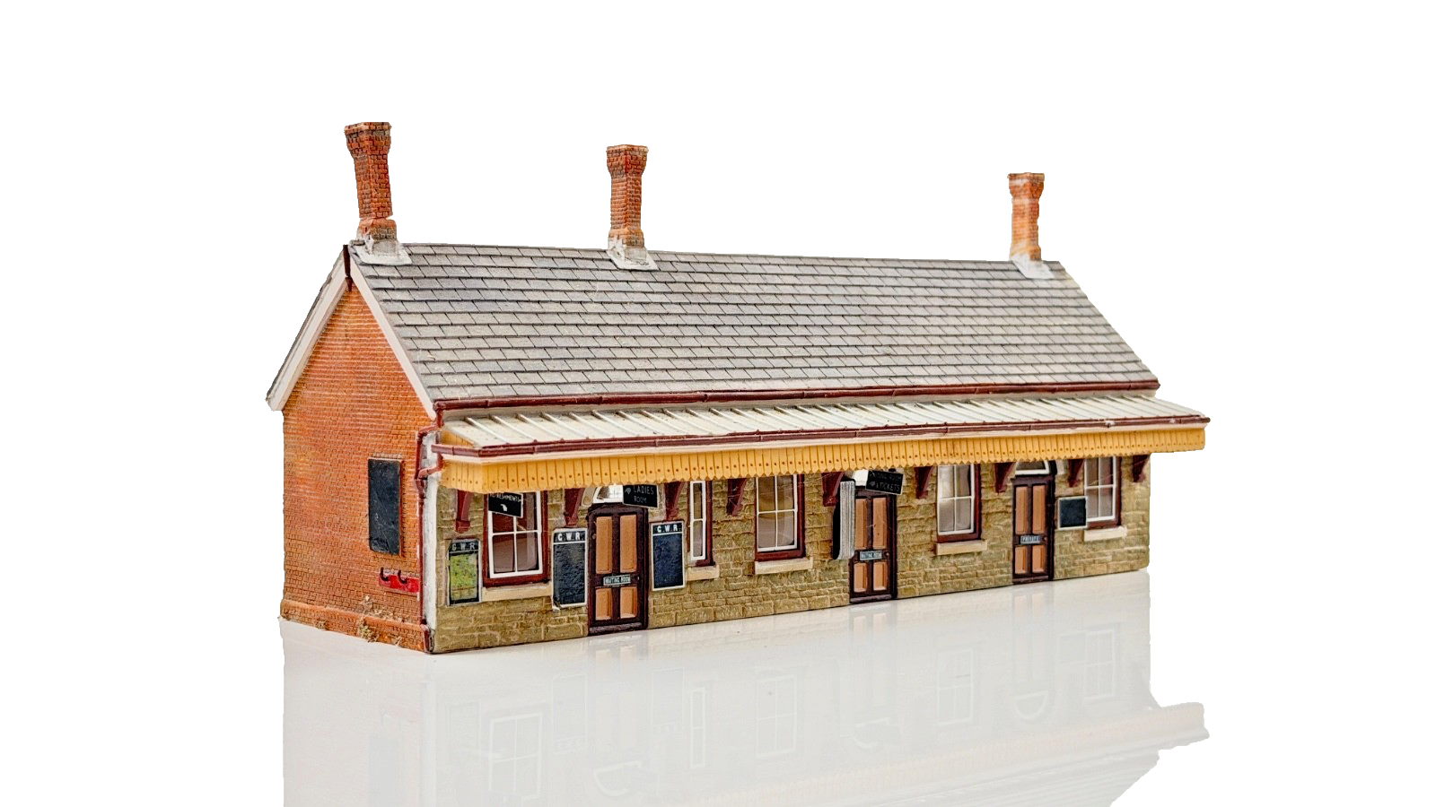 BACHMANN SCENECRAFT 00 GAUGE - 44-144 - HIGHLEY STATION BOOKING OFFICE - UNBOXED