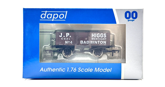 DAPOL 00 GAUGE - J.P. HIGGS COAL MERCHANT BADMINTON WAGON NO.4 (LIMITED EDITION)