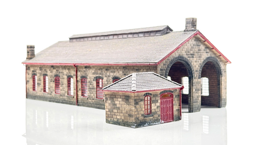 BACHMANN 00 GAUGE SCENECRAFT - 44-0157 - NER 2 ROAD ENGINE SHED - UNBOXED