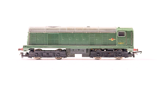 DUBLO 00 GAUGE - 2 RAIL CLASS 20 DIESEL D8017 BR GREEN - UNBOXED