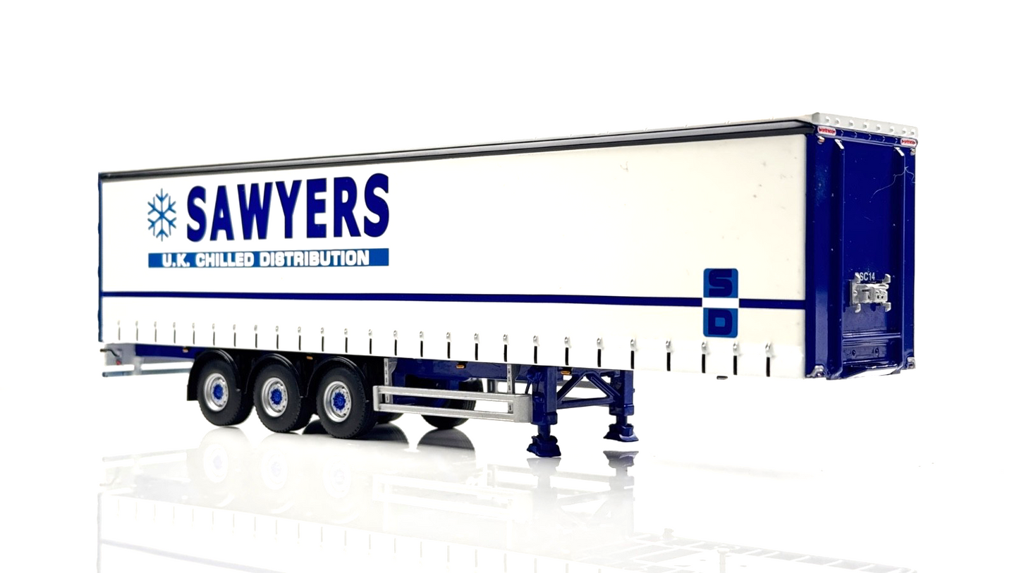 WSI 1/50 SCALE - 9519 - 3 AXLE SAWYERS CHILLED DISTRIBUTION TRAILER ONLY BOXED