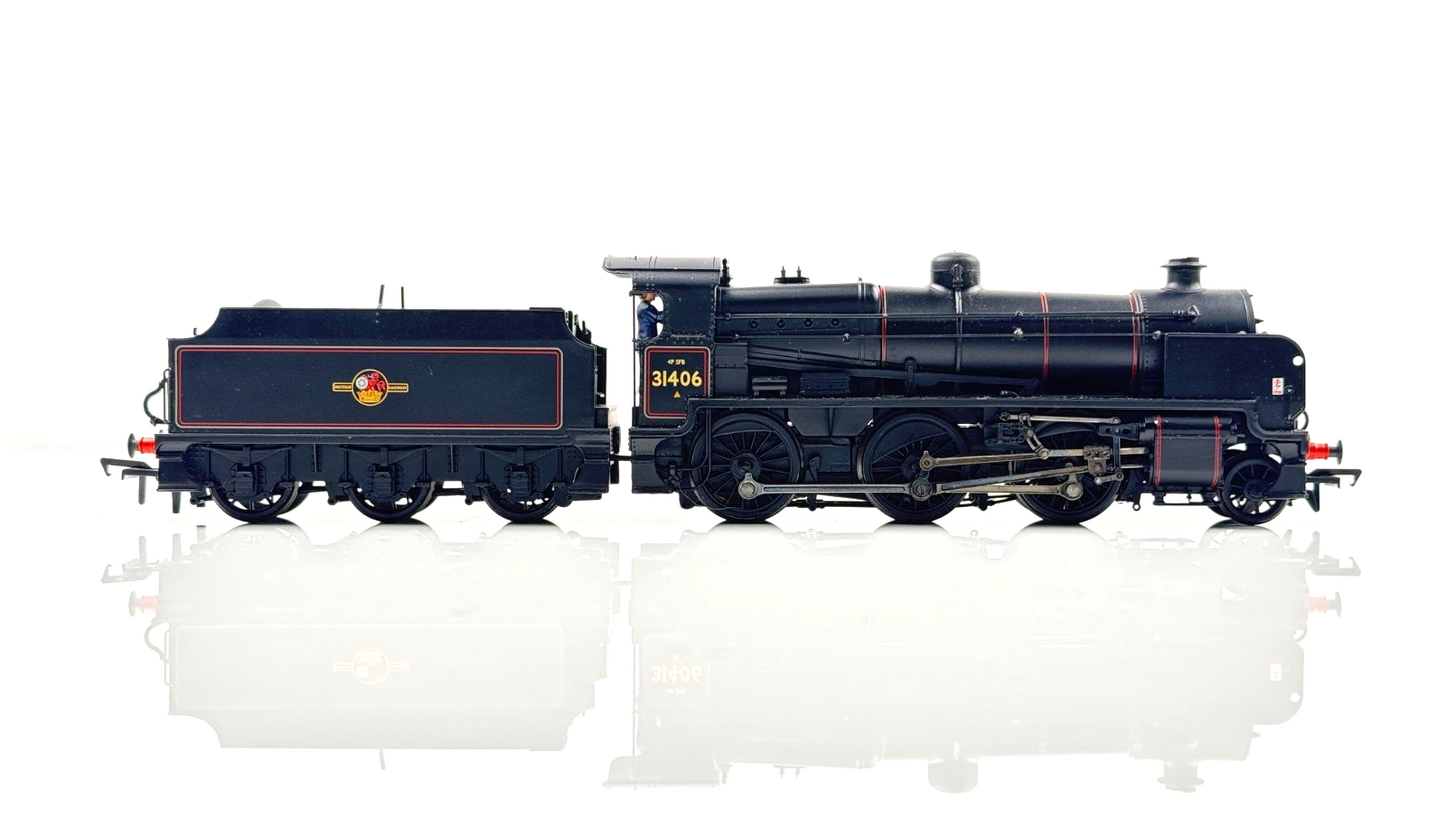 BACHMANN 00 GAUGE - 32-164 - N CLASS 31406 BR LINED BLACK LATE CREST - BOXED