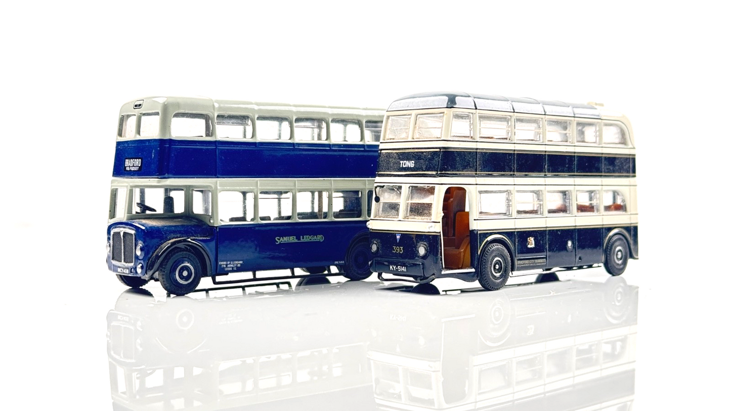 EFE/CORGI 1/76 SCALE - SAMUEL LEDGARD BRADFORD CITY TRANSPORT BUSES X 2