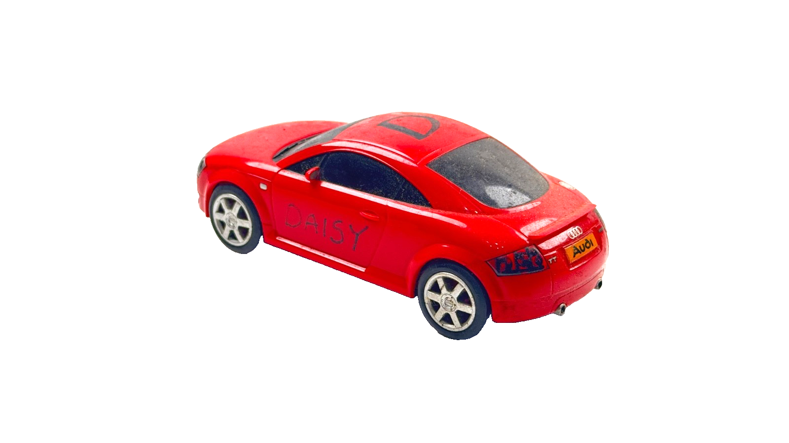 SCALEXTRIC 1/32 SCALE - AUDI TT SPORTS CAR RED "DAISY" - UNBOXED
