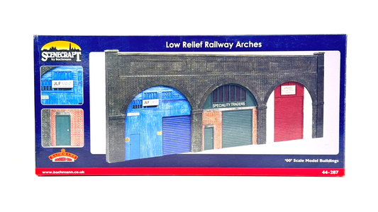 BACHMANN 00 GAUGE SCENECRAFT - 44-287 - LOW RELIEF RAILWAY ARCHES - BOXED