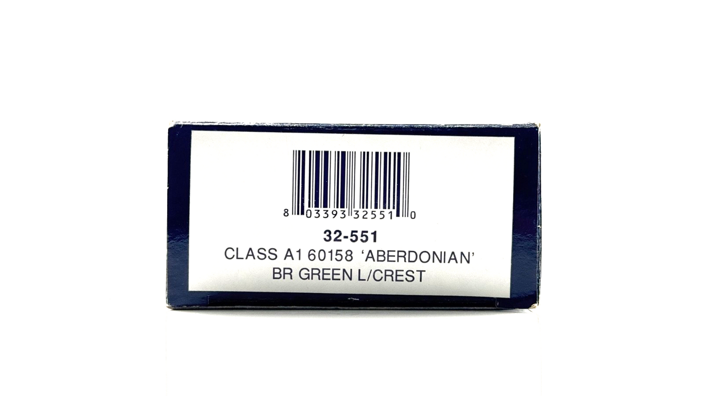 BACHMANN 00 GAUGE - 32-551 - CLASS A1 60158 ABERDONIAN BR GREEN LATE CREST
