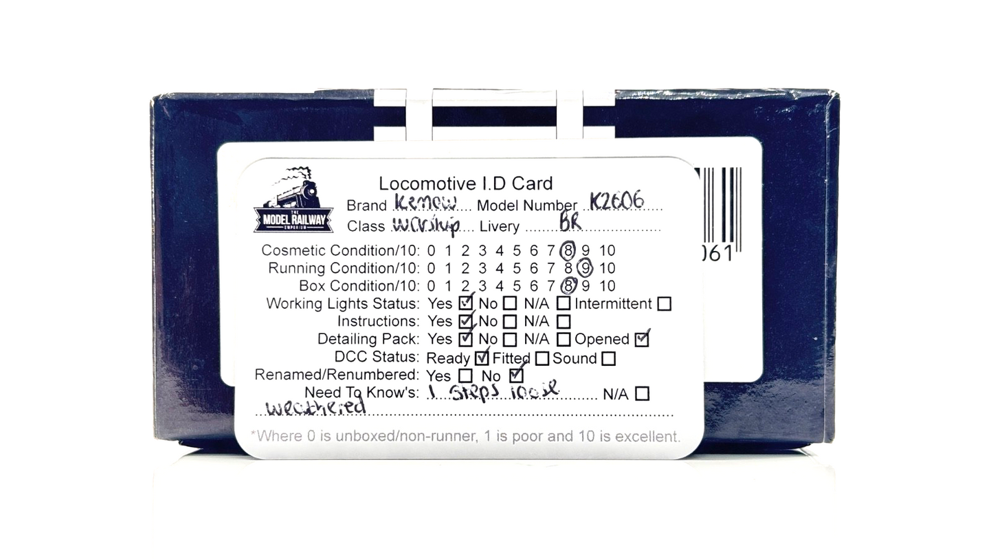 KERNOW MODELS 00 GAUGE - K2606 - D600 WARSHIP DIESEL BR GREEN ACTIVE WEATHERED