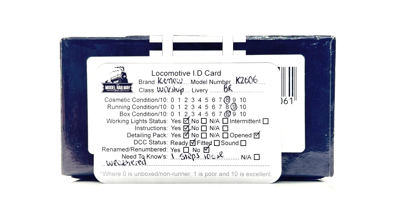 KERNOW MODELS 00 GAUGE - K2606 - D600 WARSHIP DIESEL BR GREEN ACTIVE WEATHERED