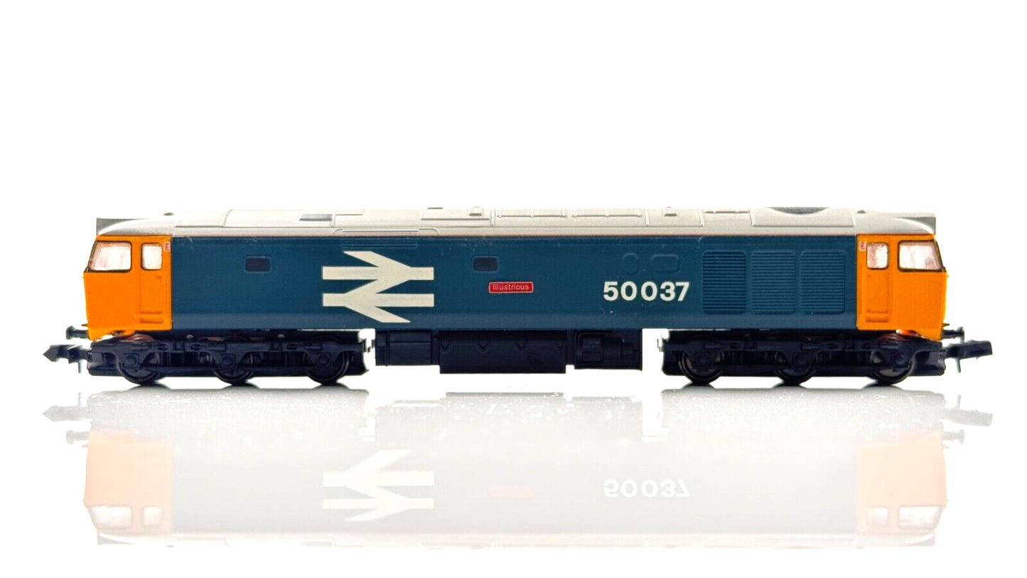 GRAHAM FARISH N GAUGE - CLASS 50 LARGE LOGO 50037 ILLUSTRIOUS RENAMED RENUMBERED