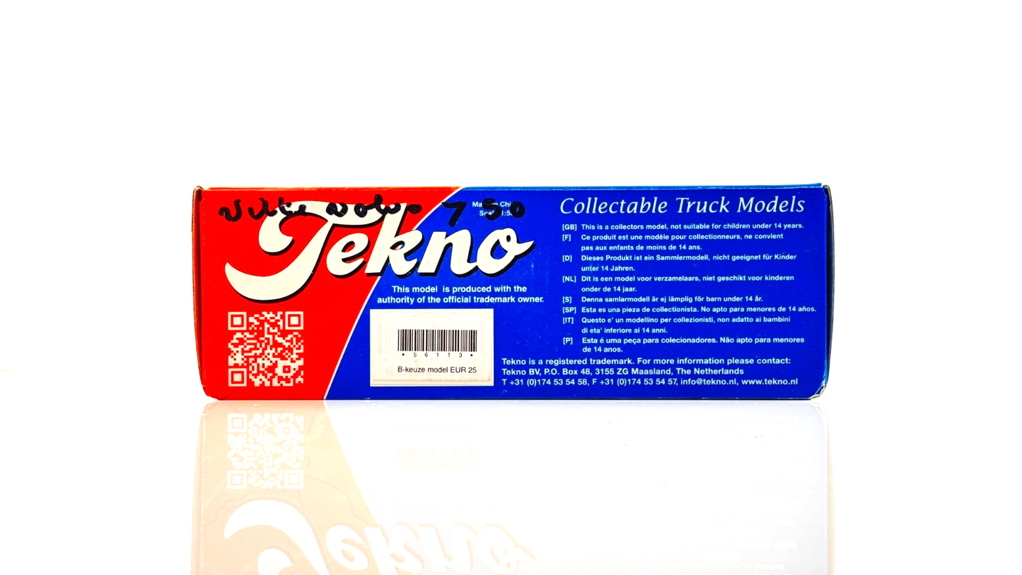 TEKNO 1/50 SCALE - VOLVO FH16 GLOBE 6X2 WHITE TRACTOR CAB UNIT - INCORRECT BOX