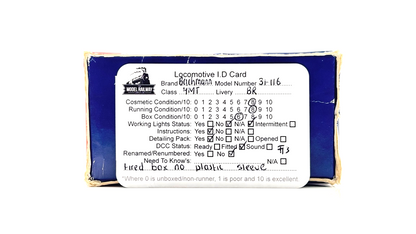 BACHMANN 00 GAUGE - 31-116 - STANDARD CLASS 4MT 75069 BR1B TENDER BR LINED GREEN