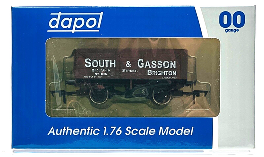 DAPOL 00 GAUGE - SOUTH & GASSON BRIGHTON PLANK WAGON 105 (P) (SIMPLY SOUTHERN)