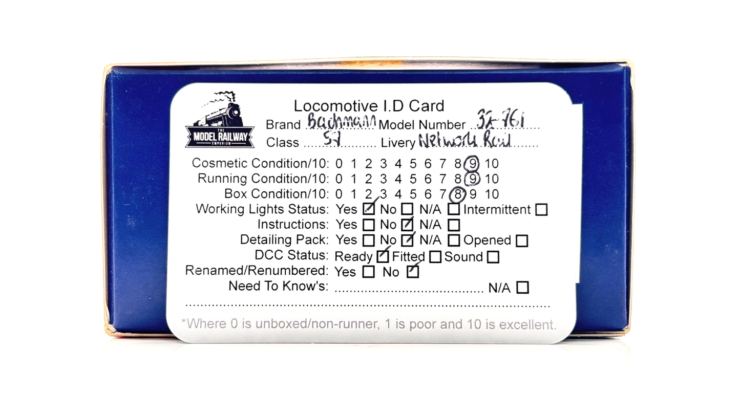 BACHMANN 00 GAUGE - 32-761 - CLASS 57 DIESEL 57312 NETWORK RAIL YELLOW - BOXED